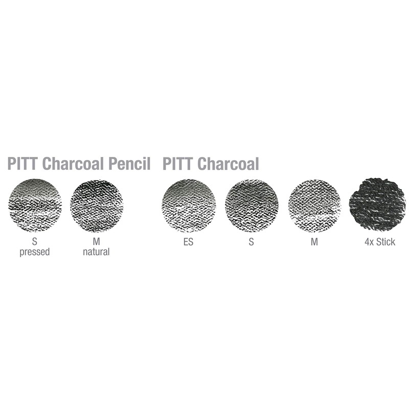 Faber-Castell Pitt Monochrome Charcoal Set Blister-Card ,Brown