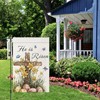 He is Risen Garden Flag, Easter Garden Flag,Cross Egg Butterflies