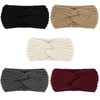 YARIEW 5 Pieces Knit Headbands for Women Winter Headbands Ear