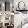 ZEROUNO 14.2 inch Alabaster Wall Sconces, Natural Marble Wall lamp,Dimmable