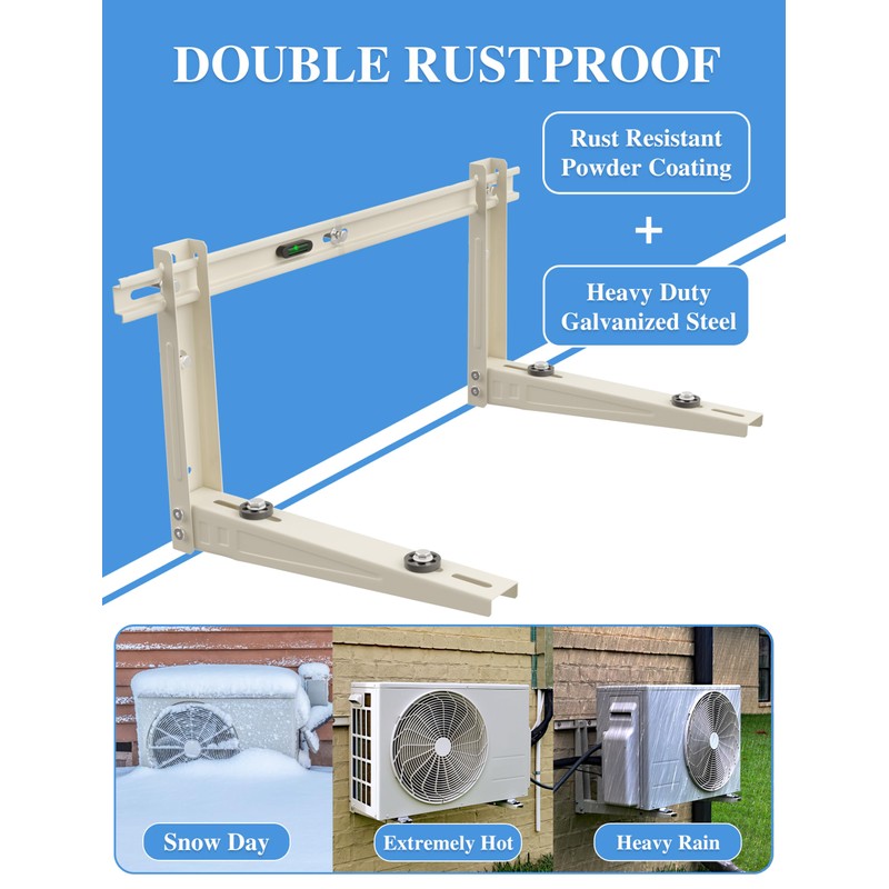 Mini Split Wall Mounting Bracket Outdoor, for 7000-12000 BTU Universal
