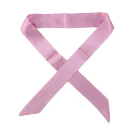 B-HOT 2Pcs Faux Silk Scarves Womens,Neck Head Scarf Fashion Bag Handbag Handle Ribbon Band Hair Dark Pink
