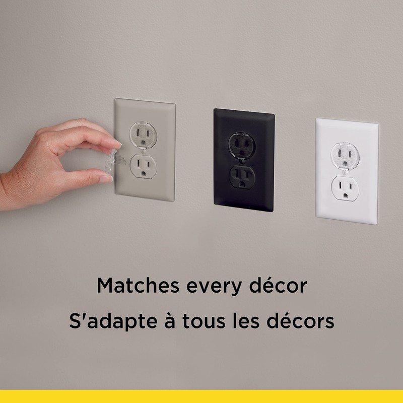 Safety 1st Crystal Clear Plug Protectors-12pk