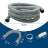 DODUOS 2.5M Washing Machine Drain Hose Extension Pipe Kit, Universal