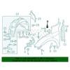 Rexka 25pcs Fender Bracket Rivet 4.8mm Compatible with Honda 90853-SZT-G01