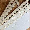 5 Pack of 12 Inch Unfinished Wooden Scalloped Moulding Trim