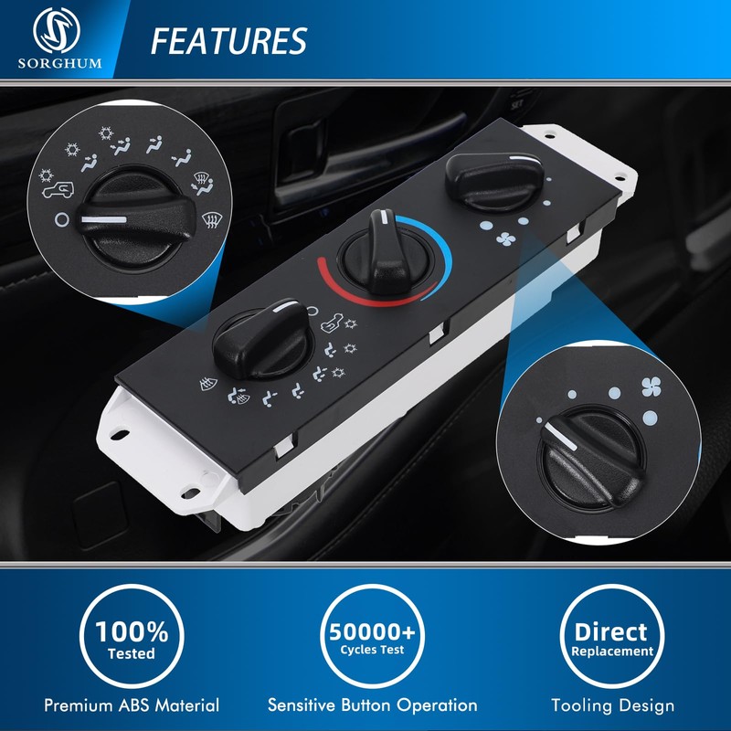 Sorghum Climate Control Module - A/C Control Panel Module Air