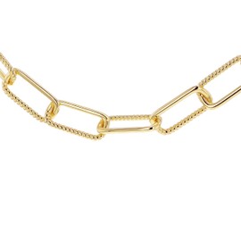 Tuscany Silver Sterling Silver Half Twisted Link Necklace Bracelet, Silver