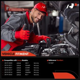 A-Premium Fuel Injectors Set of 8 Compatible with Lexus GS F 2019-2020, GS460 2010-2011, LS460 2010-2017, LS600h 2010-2016, RC F 2019-2022, LC500 2019-2021, 4.6L 5.0L, Replace# 2320938060