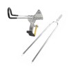 Stainless Steel Fishing Rod Holder 360° Rotatable Adjustable Ground Insert