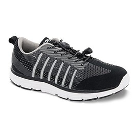 Apex Shoe's A7000M Bolt Athletic Knit Sneaker Running, Black/Grey, 12 XX-Wide