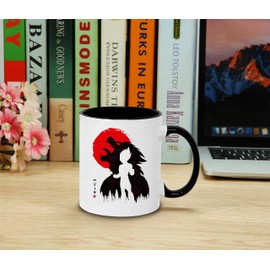 Red Sun Vegeta - Cup Coffee Pot Gift Son Ruffy Luffy Zoro Saitama One Dragon Master Goku Ball Vegeta Roshi Piece Db, Farbe2:White