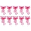 10Pcs Organza Banquet Chair Sash Exquisite Chair Bows Sashes for