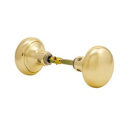 Em-D-Kay #48 Polished Brass Finish Door Knob Set for Surface Mount Mortise Locks
