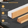 QUEENLINK 17 Inches Beechwood Mahjong Racks with Pushers Set of