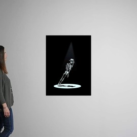 CANVAS ON DEMAND Anti Gravity Wall Decal, Dance Artwork