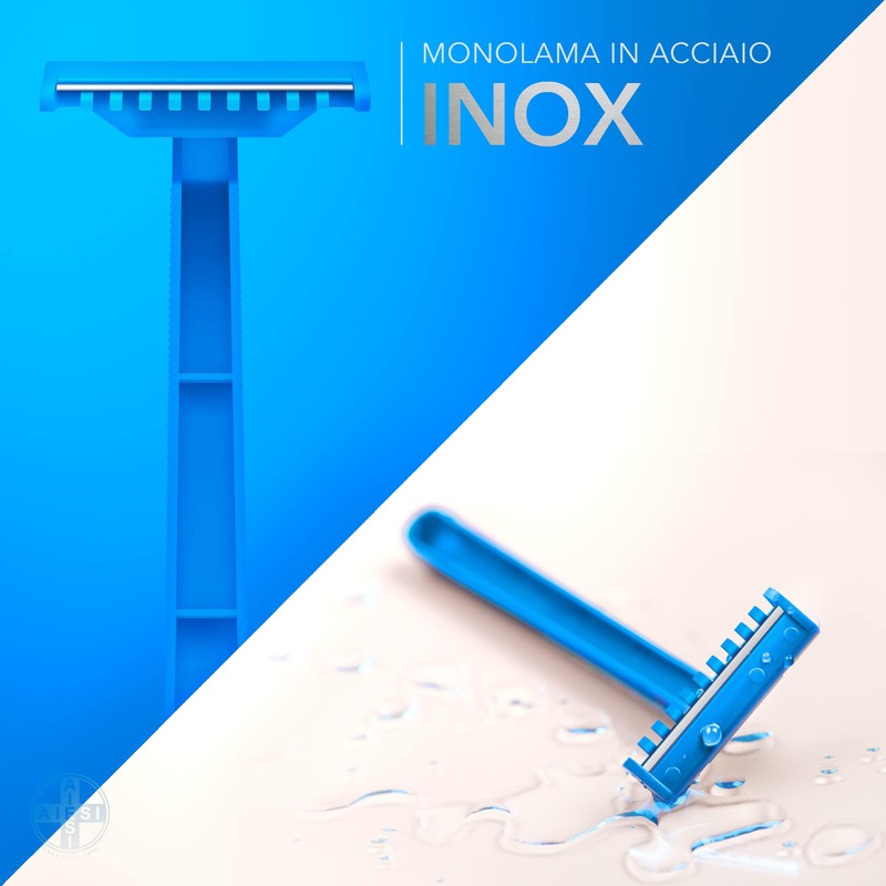 AIESI® Disposable Razor 1 Blade Non-Sterile (Pack of 100)
