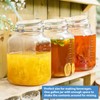2 Pack 1 Gallon Square Super Wide-Mouth Glass Jars with