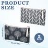2 Pcs Canvas Makeup Bag Small, Cosmetic Bags for Women