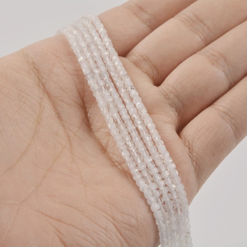 abalorio curativas sueltas cuadradas facetadas de 2 mm para hacer