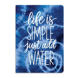 Brownlow Gifts Inspirations Softcover Notepad/Journal, 6 x 8-Inch, Life is Simple
