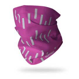 Ruffnek PINK REFLECTIVE HI VISIBILITY NECK GAITER TUBE SCARF Multifunctional Neckwarmer, beanie hat - Designed for safety - Men, Women & Children