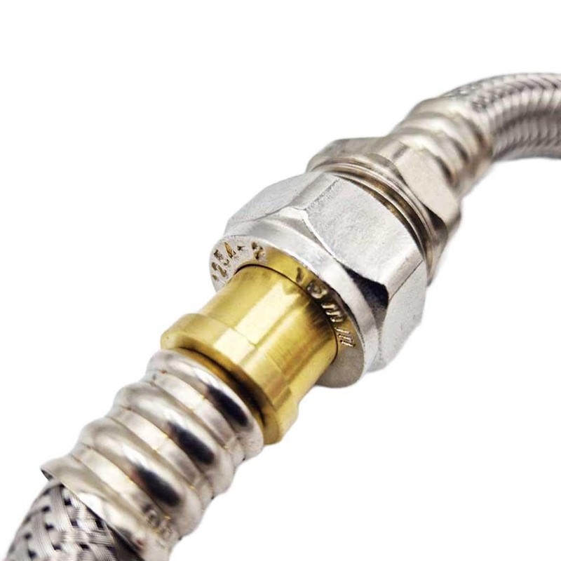 Flexible Pipe Hose Extension 15mm Compression x 15mm Shank x