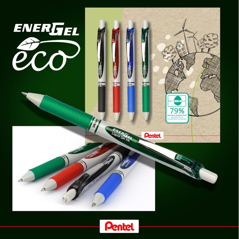Pentel EnerGel Xm Eco Blue - Pack of 12