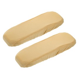 sourcing map Chair Armrest Slipcovers Covers, 32 x 8mm Polyester Removable Seat Hand Rest Protector for Office Chairs Desk Chair(Beige)