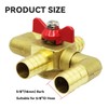 Solid Brass 5/8 Inch Heater Control Valve, 4-way Automobile Heating