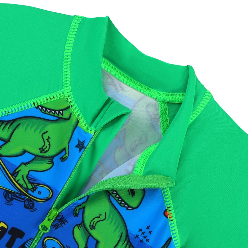 HUAANIUE - Traje de baño para bebé/niño pequeño, Dinosaurio verde,