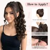 BOGSEA 20 Inch Drawstring Ponytail Extensions for Women -Dark Brown