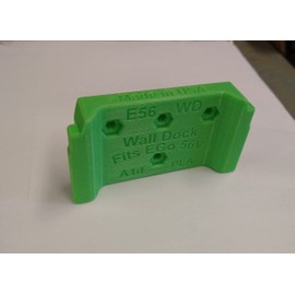 Made by Mitchell EGo 56V Battery Holder, Mount, Store, Wall Dock, Lawnmower Leaf Blower, Trimmer USA PN E56-WD