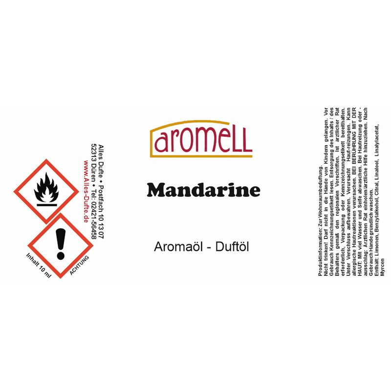 Mandarin Aroma Oil 10ml