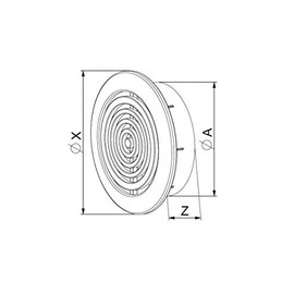 MINI 2x Air Vent Grille Covers 45mm (1.77inch) Ducting CHROME Ventilation Cover