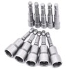 10 Pcs Magnetic Hexagon Socket, 6-19mm Hex Shank Magnetic Nut