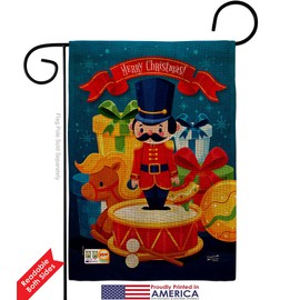 Christmas Toys Burlap Burlap Garden Flag Set Mailbox Hanger Wintertime Santa Marry Xmas Present Reindeer Season Snow Small Decorative Gift Yard House Banner Double-Sided Made In USA 13 X 18.5