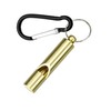 Self-Defense Brass Whistle with Carabiner Keychain 9ea
