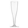 50 Plastic Champagne Flutes 5 Oz Clear Plastic Toasting Glasses