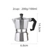 Generisch Espresso Mocha Jug, Aluminium, 2 Cups (100 ml), 14.5