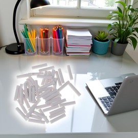 50pcs White Eraser Refills with Replacement Sketch Erasers 5x25mm Suitable for School, Office, Beautiful and Attractive, Mechanical Pencil Eraser Refills, Erasers and