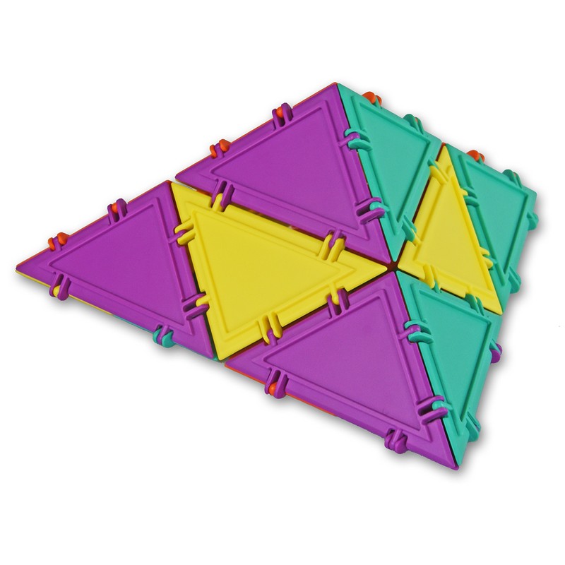 Geometiles Juego de construcción 3D para Aprender matemáticas, Incluye Muchas