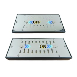 1 PCS Cigar Humidor with Adjustable Humidity Control Panel, Stainless Steel, Silver