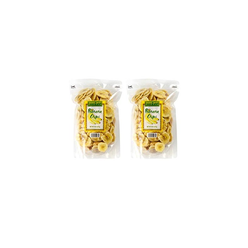 Trader Joe's Dried Fruit Banana Chips - 2 Pack (16