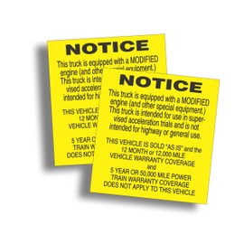 2X Solar Graphics USA Restoration Sticker Decal Car Sold As is Modified Engine for Hemi and High Performance Classic Muscle Trucks 4 1/4x3 3/4 Inch