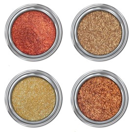 Concrete Minerals Natural Glitter Eyeshadow, Iridescent Shine and High Pigmentation, 100% Vegan and Cruelty Free, 2.4 Grams Loose Mineral Powder (Firestorm Collection)