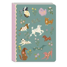 Punch Studio Molly & Rex Flower Pets Dogs Softcover Journal (38284)