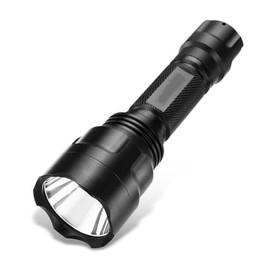 Comunite Rechargeable Flashlight Multi-Use with a Cloth Cover and a Car Clip, Super Bright LED Red Light for Camping Gear, Outdoor Activities, Work, Emergency Preparedness