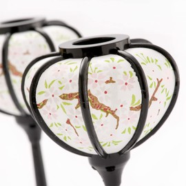 Hinamatsugu Mini Compact Snow Cave, Bonbori, Black, Height 4.7 inches (12 cm)