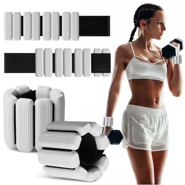 MESUADESI Wrist Weights Set of 2, Wearable Wrist Ankle Weights